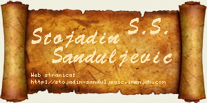 Stojadin Sanduljević vizit kartica